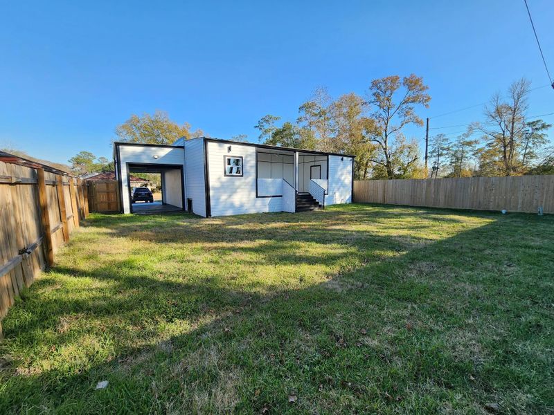 Exterior details and patio area of a home in , Houston (Image 29). Exterior details and patio area of a home in , Houston (Image 29).