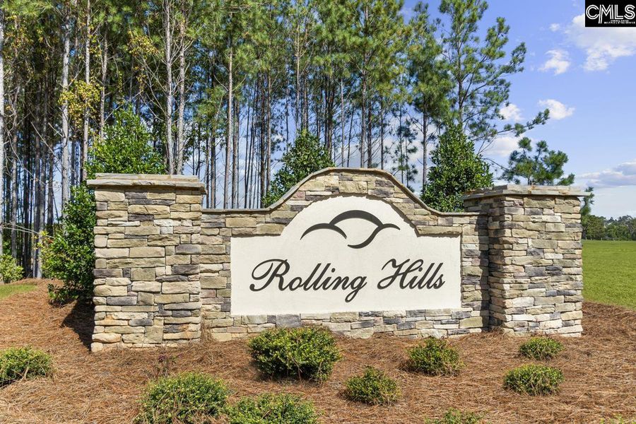 Front exterior of a new home in Rolling Hills, Prosperity, SC, highlighting curb appeal (Image 1).