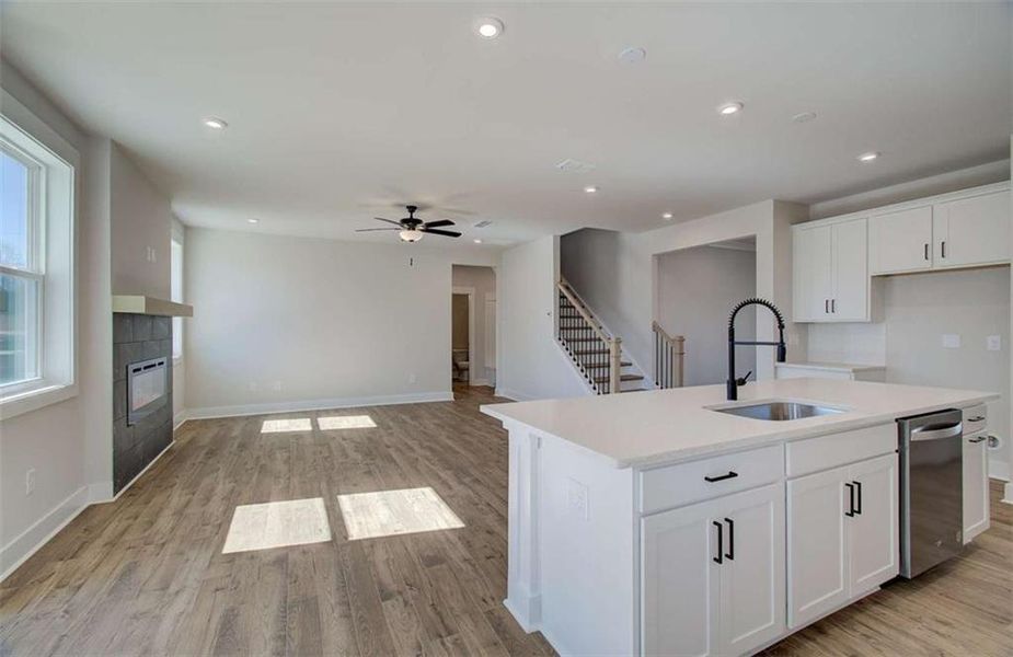 Furnished interior view inside a new home in The Paddocks at Doc Hughes, Buford (Image 15).