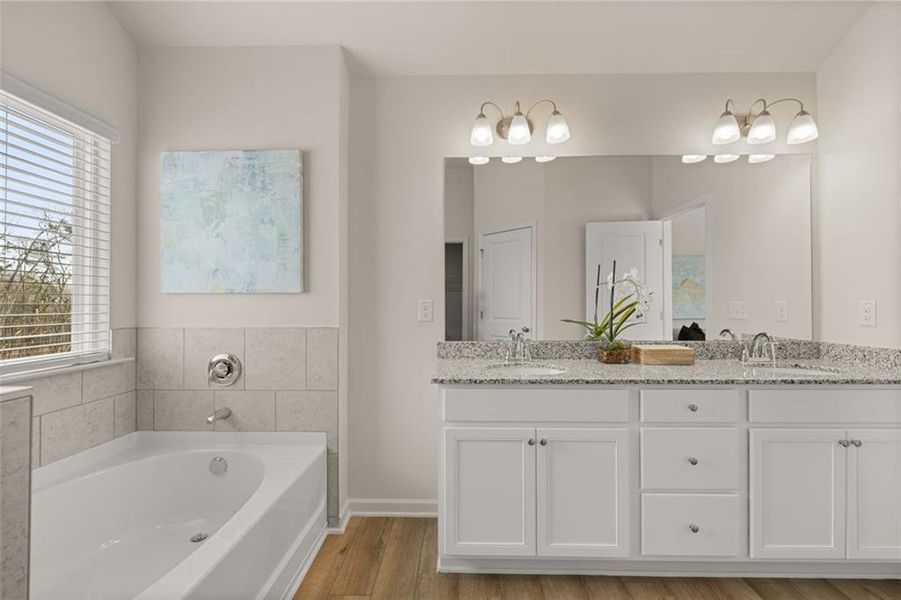 Furnished interior view inside a new home in Hillbrooke Preserve, Conyers (Image 32).
