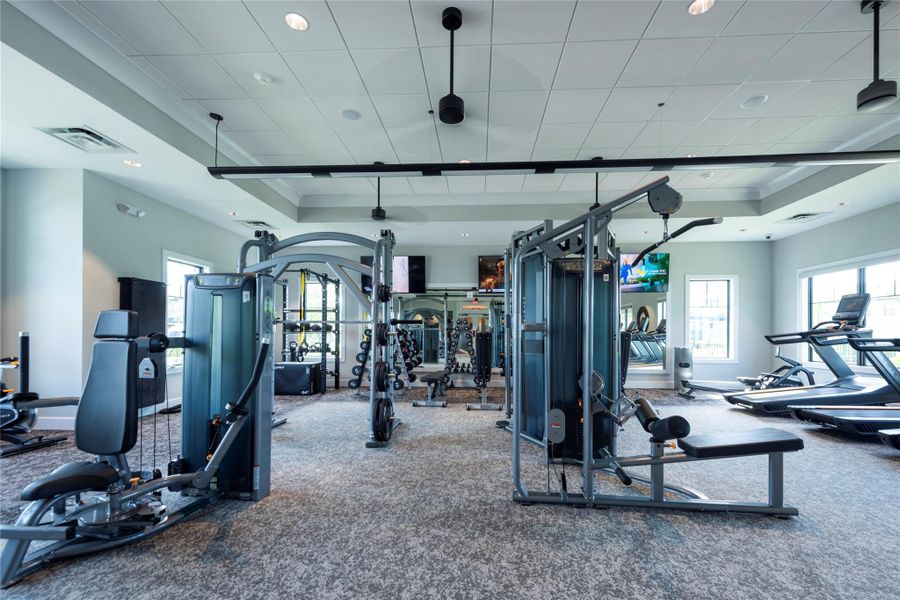 Fitness center with top of the line equipment