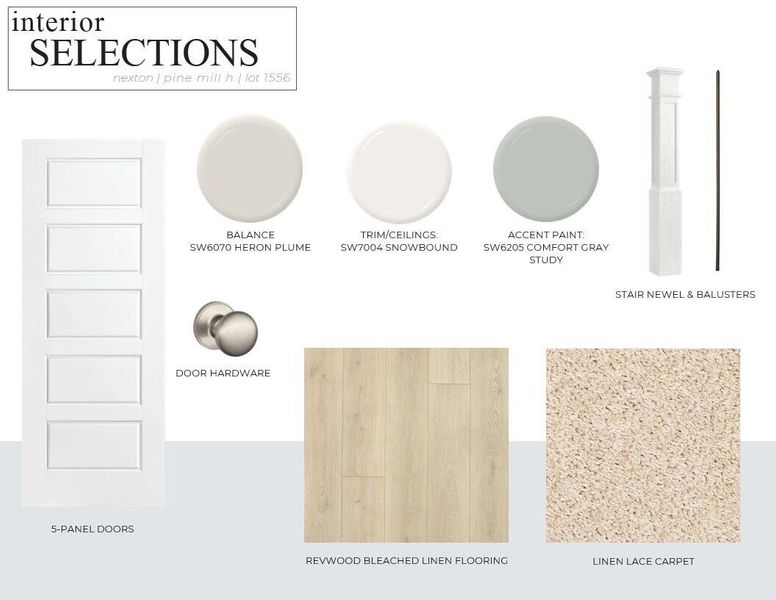 Sample of building materials used in homes in Nexton, Summerville (Image 4).