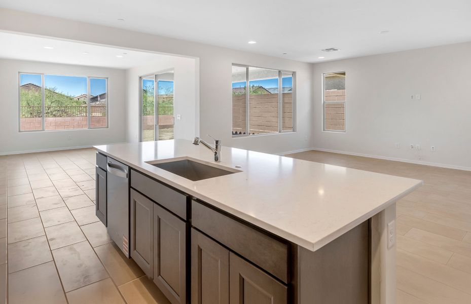 Furnished interior view inside a new home in Vistoso Canyon Estates, Oro Valley (Image 7).