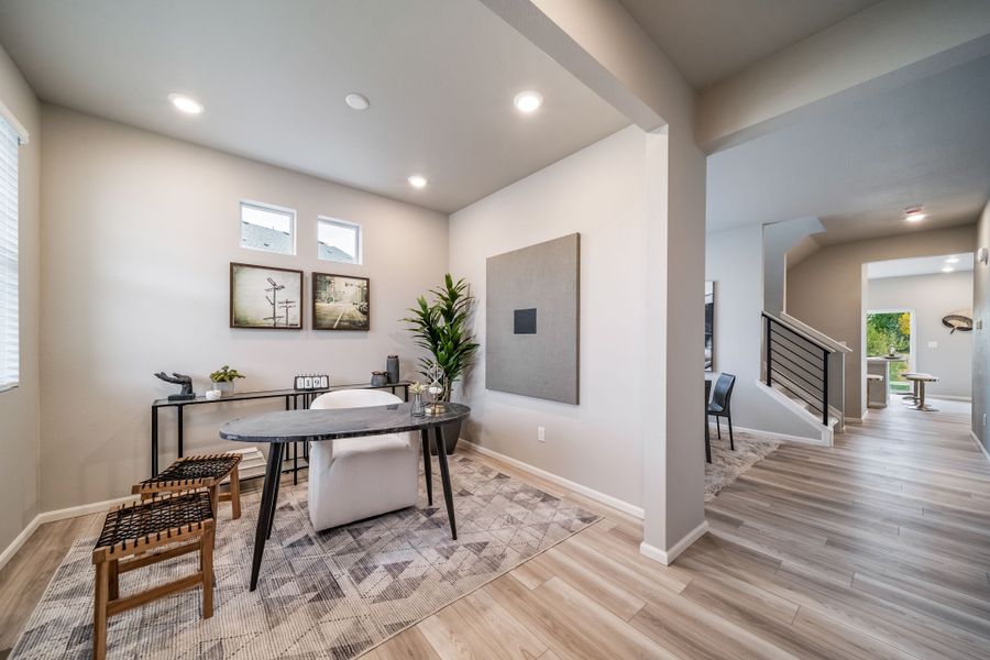 Furnished interior view inside a new home in Green Valley Ranch, Aurora (Image 17). Furnished interior view inside a new home in Green Valley Ranch, Aurora (Image 17).