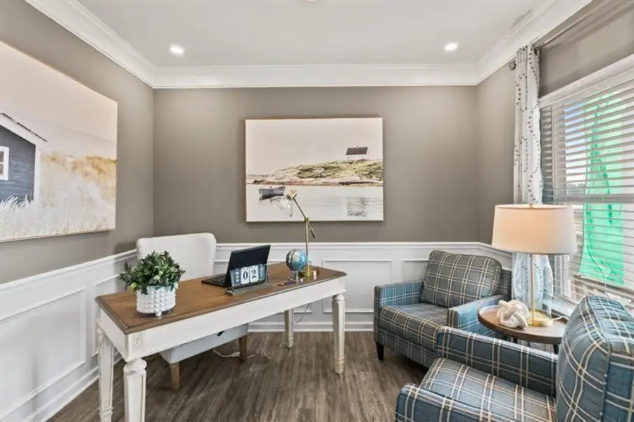 Furnished interior view inside a new home in Glen at Cave Springs, Douglasville (Image 34).