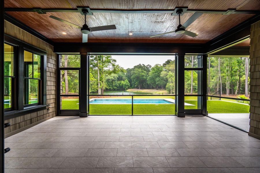 Exterior details and patio area of a home in , Johns Island (Image 45).
