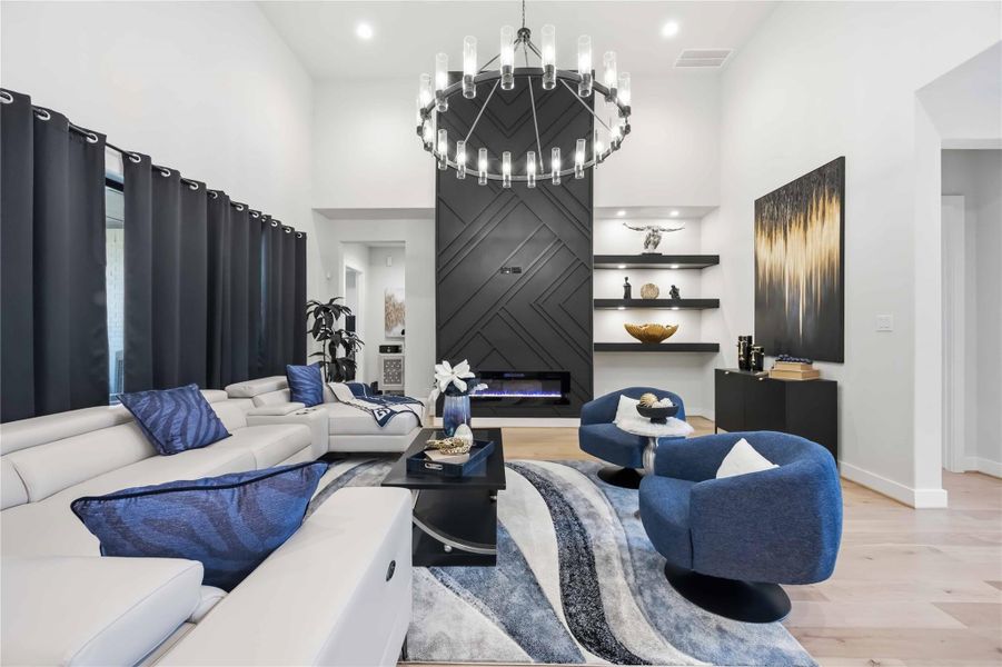 Furnished interior view inside a new home in Artavia, Conroe (Image 26).