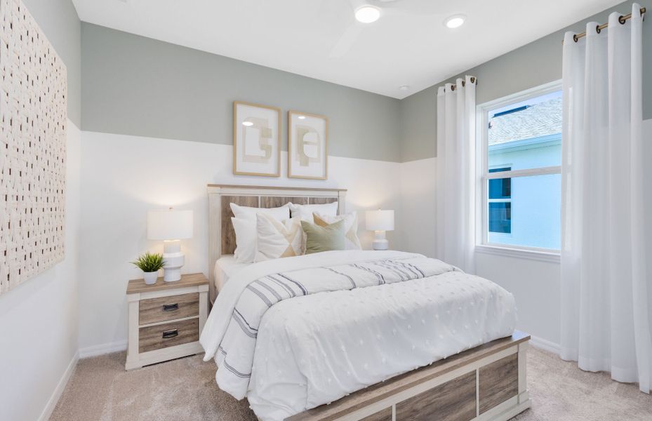 Representative furnished interior of a home built from the Concord by DiVosta in Emerson Oaks, Vero Beach (Image 17).