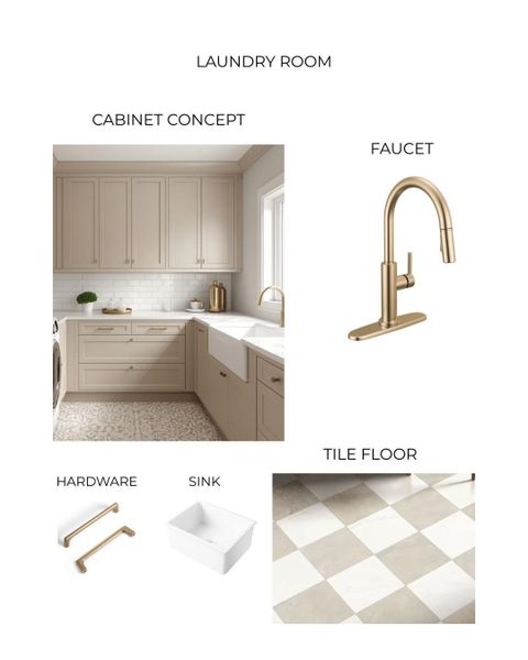Laundry design mood board.