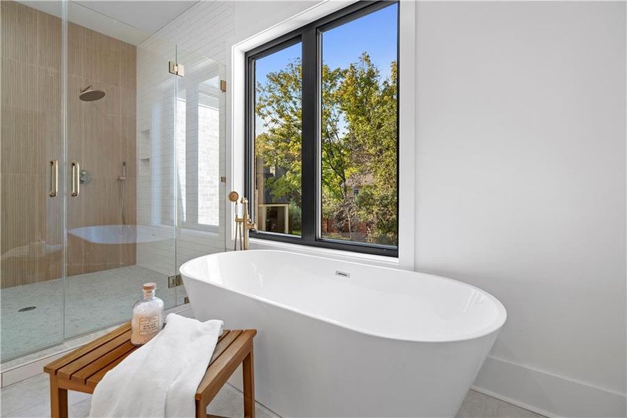 Furnished interior view inside a new home in , Atlanta (Image 21).