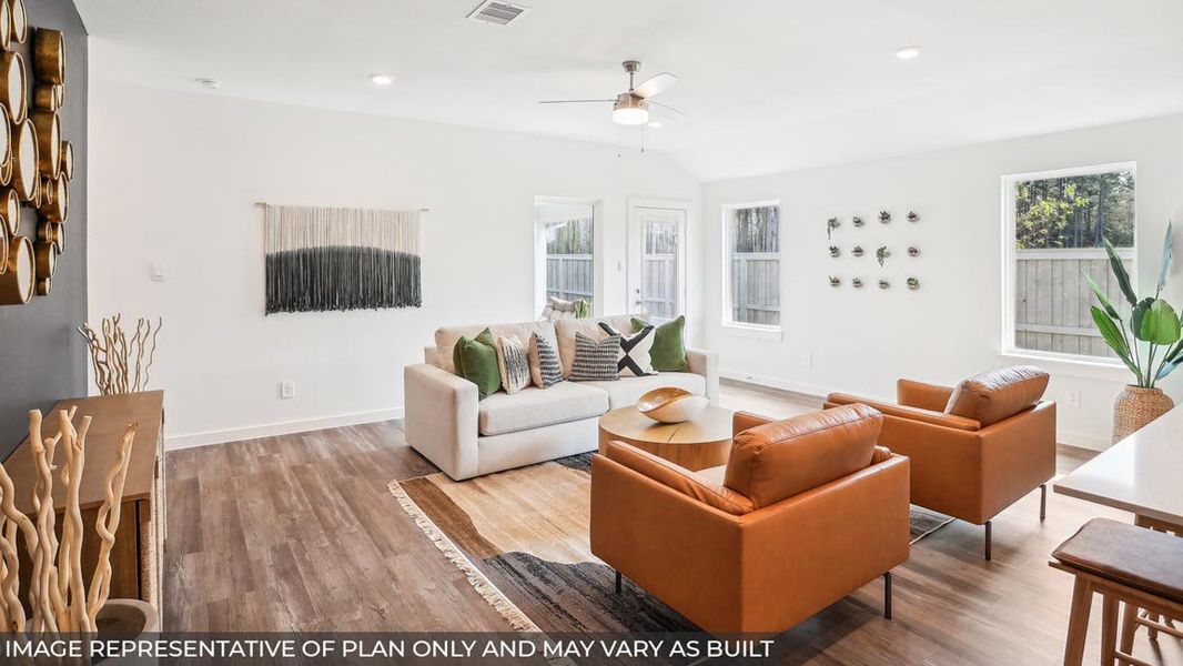 Representative furnished interior of a home built from the Lakeway by D.R. Horton in Chapel Lakes, Montgomery (Image 5).