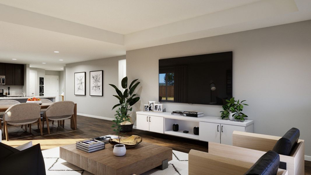 Representative furnished interior of a home built from the The Messina by Legend Homes in Granger Pines, Conroe (Image 11).