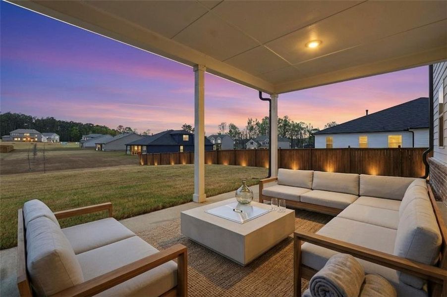 Exterior details and patio area of a home in , McDonough (Image 24).