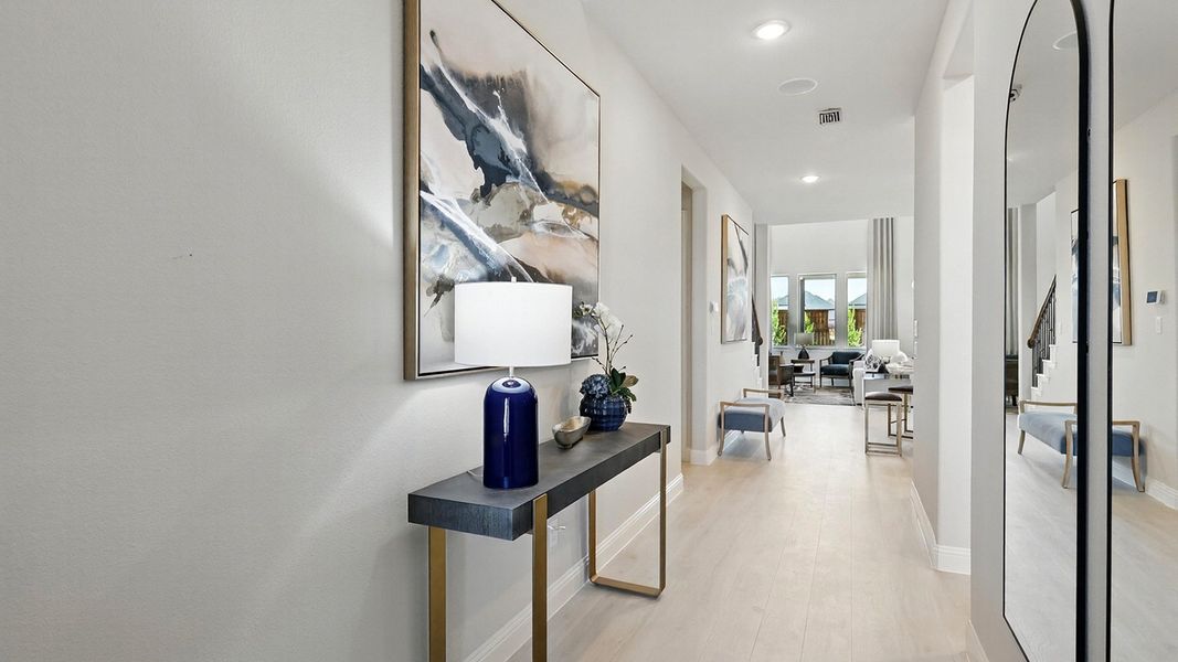 Representative furnished interior of a home built from the Magnolia by Brightland Homes in Green Oaks Preserve, Arlington (Image 18).