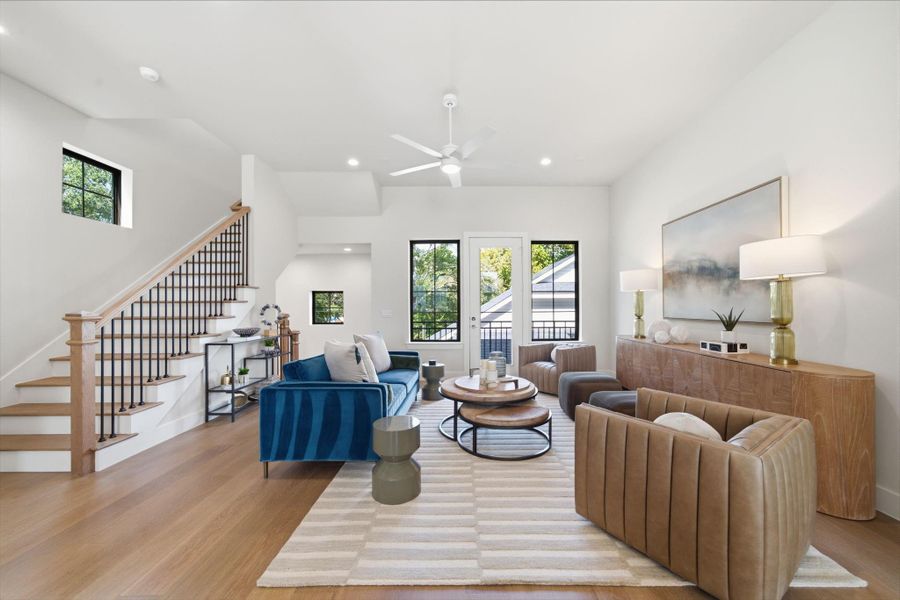 Furnished interior view inside a new home in Spring Valley Creek, Houston (Image 37).