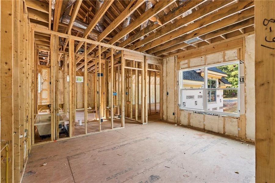 In-progress construction of a new home in , Hoschton, GA (Image 18).