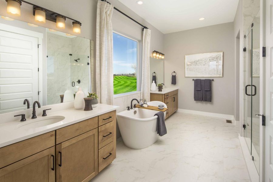 Plan C652 Primary Bathroom Photo by American Legend Homes