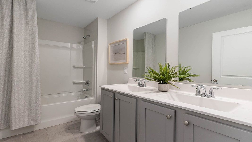 Representative furnished interior of a home built from the GALEN by D.R. Horton in Carrington Woods, Longs (Image 28).