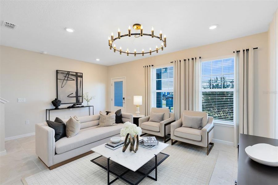 Furnished interior view inside a new home in EverBe, Orlando (Image 4).