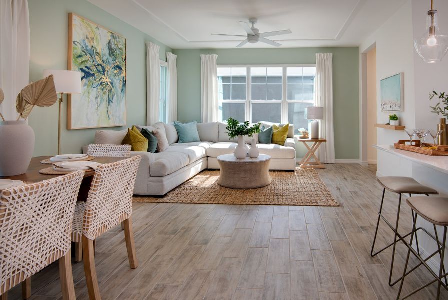 Representative furnished interior of a home built from the Adams by Park Square Residential in Townwalk at Babcock Ranch, Punta Gorda (Image 4). Representative furnished interior of a home built from the Adams by Park Square Residential in Townwalk at Babcock Ranch, Punta Gorda (Image 4).