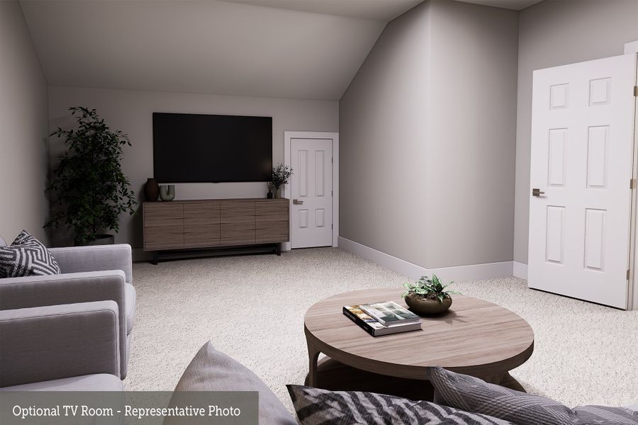 Representative furnished interior of a home built from the The Laredo by David Weekley Homes in Briarley, Montgomery (Image 4).