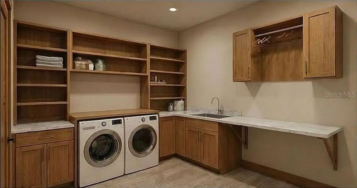 Furnished interior view inside a new home in , Dade City (Image 9).