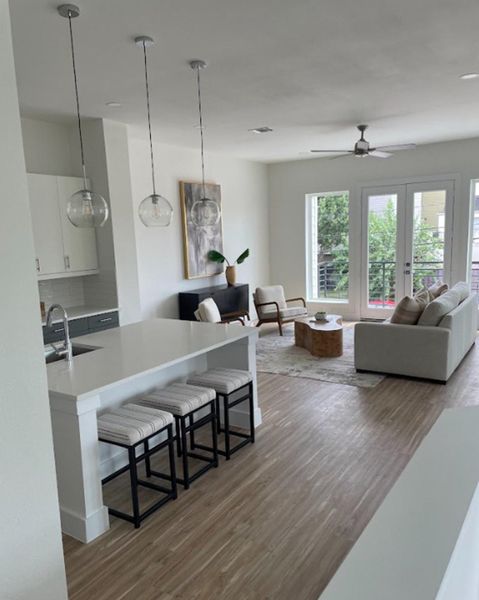 Furnished interior view inside a new home in , Houston (Image 7).