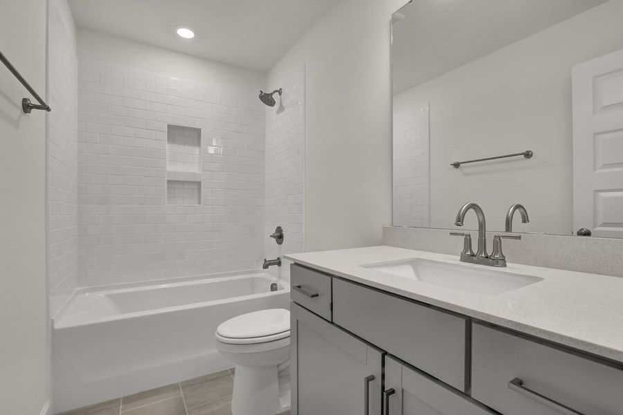 Furnished interior view inside a new home in East Wynd, Hampstead (Image 12).