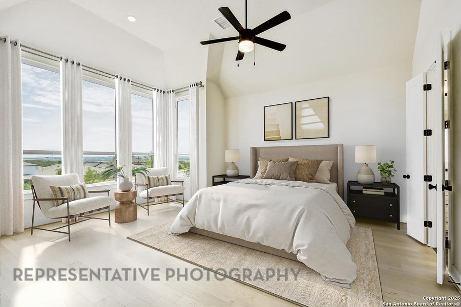 Furnished interior view inside a new home in Esperanza, Boerne (Image 14). Furnished interior view inside a new home in Esperanza, Boerne (Image 14).