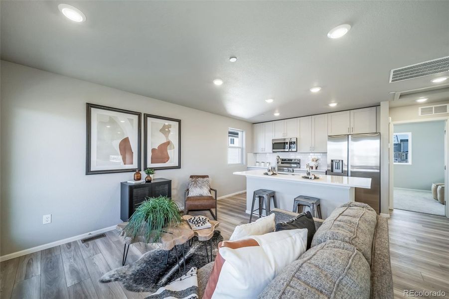 Furnished interior view inside a new home in , Commerce City (Image 18).