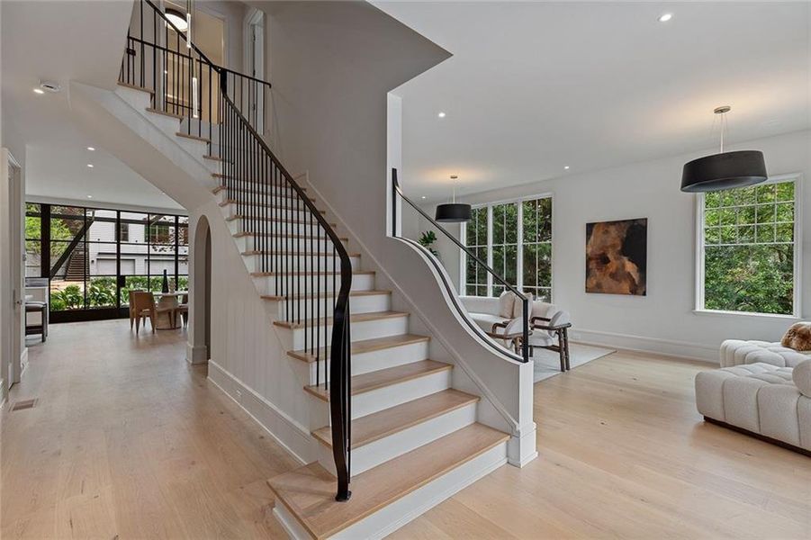 Furnished interior view inside a new home in , Atlanta (Image 16).