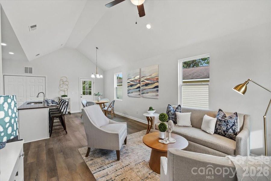 Staged floorplan sample