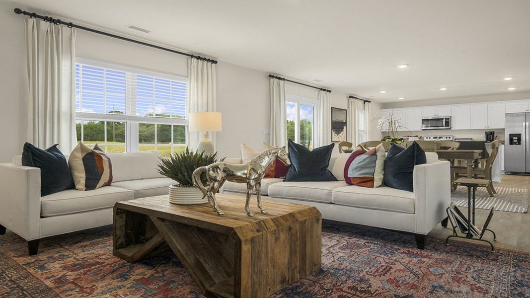 Representative furnished interior of a home built from the GALEN by D.R. Horton in English Farm, Archdale (Image 10).