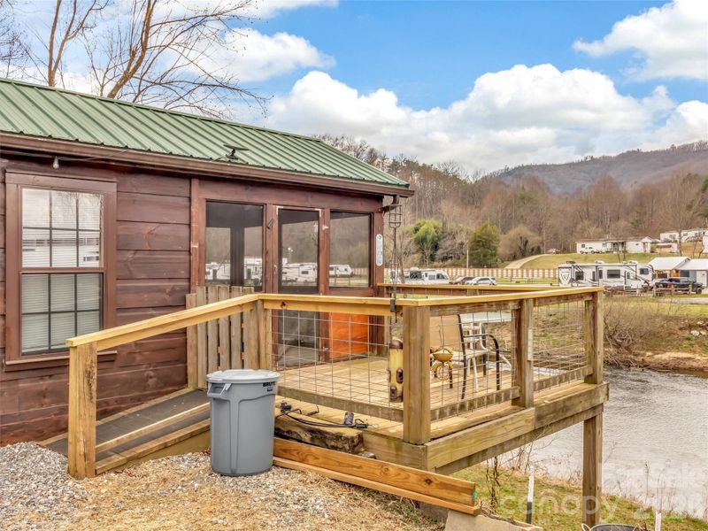 Exterior details and patio area of a home in , Sylva (Image 17).