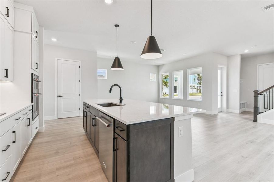 Furnished interior view inside a new home in Emerald Landing at Waterside at Lakewood Ranch – Cottage Series, Sarasota (Image 9).