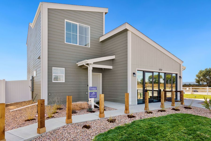 Representative exterior photo of a completed home built from the Lindon by Baessler Homes in Union Colony West, Evans, CO (Image 23).
