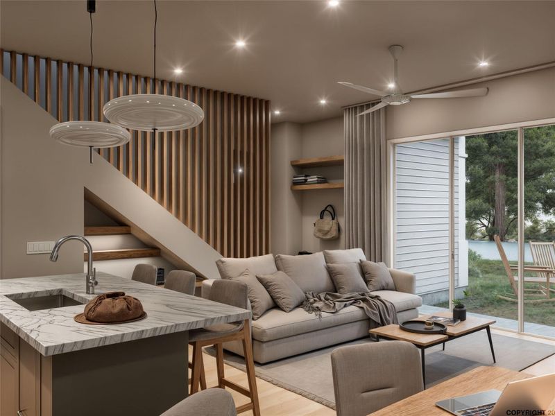 Furnished interior view inside a new home in , Austin (Image 6).