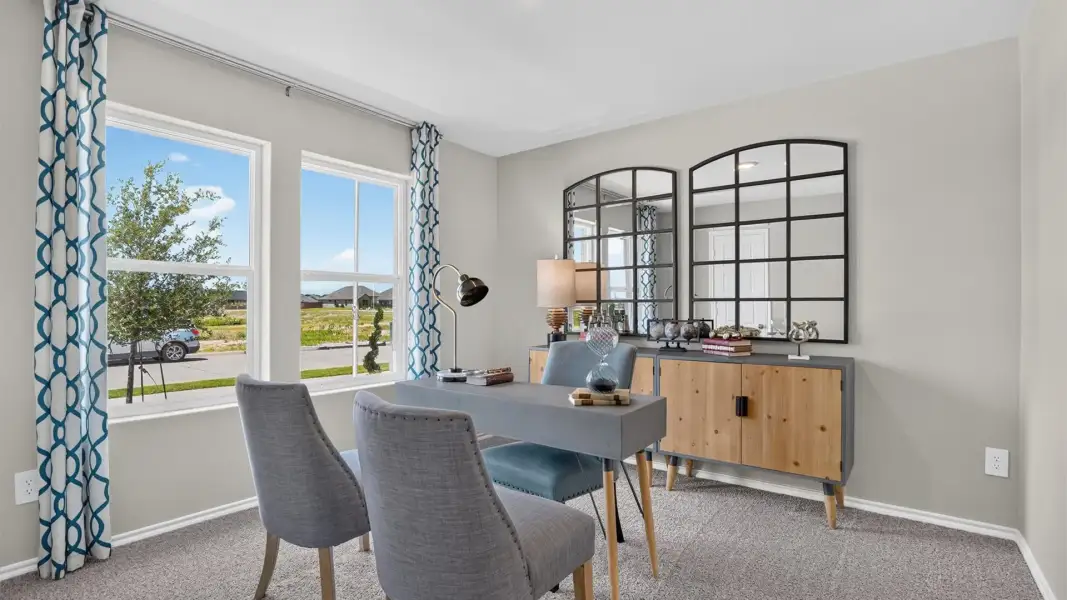 Furnished interior view inside a new home in Eagle Creek, Denton (Image 27).