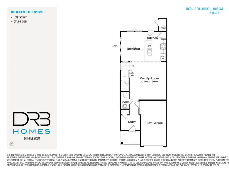 2D floor plan layout of this home in Marion Square, Greenville, SC (Image 3).