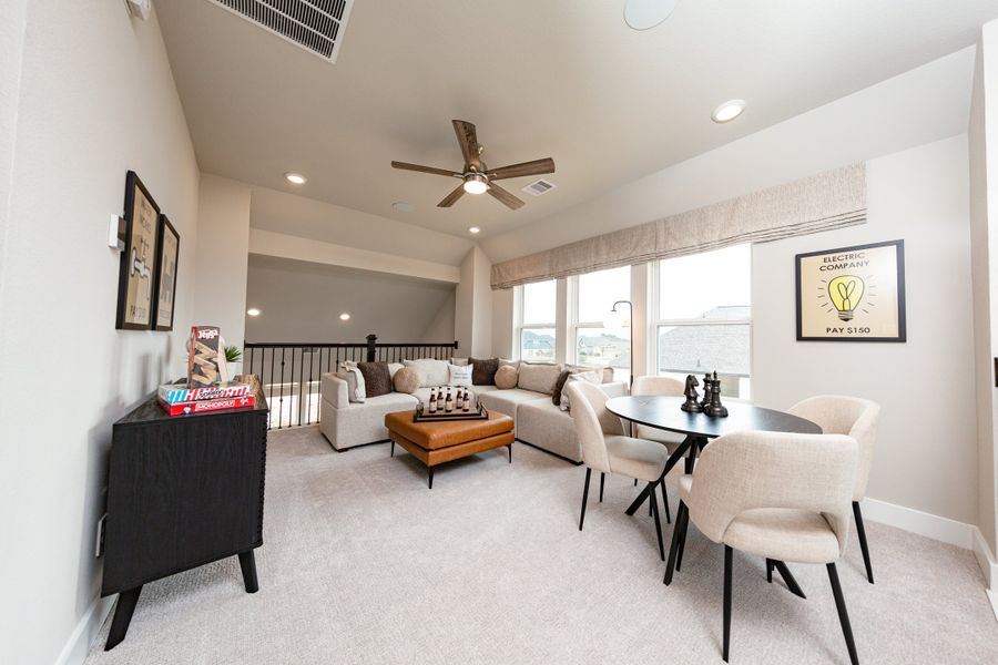 Representative furnished interior of a home built from the Somerset by Beazer Homes in Bridgeland: Premier Collection, Cypress (Image 9).