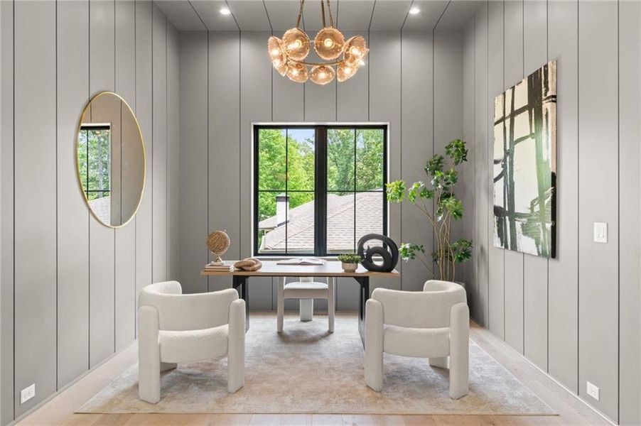 Furnished interior view inside a new home in , Atlanta (Image 9).