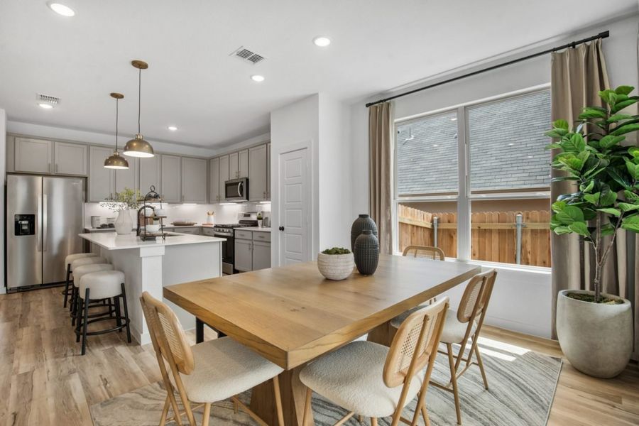 Representative furnished interior of a home built from the Cottonwood II Attwater Country by Brohn Homes in Attwater, Waller (Image 12).