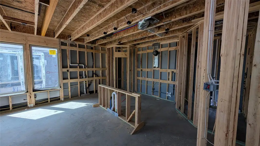 In-progress construction of a new home in Sienna 45', 50', Missouri City, TX (Image 5).