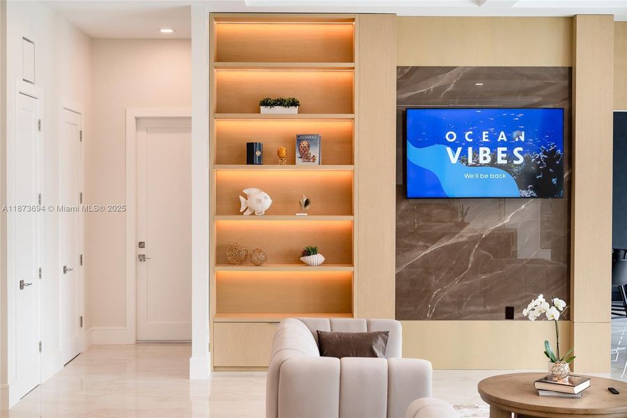 Furnished interior view inside a new home in , Lighthouse Point (Image 42).