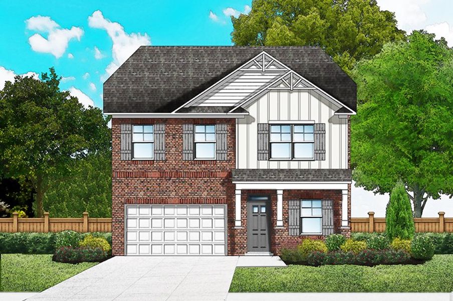 Elevation B4 - Opt. Brick Columns