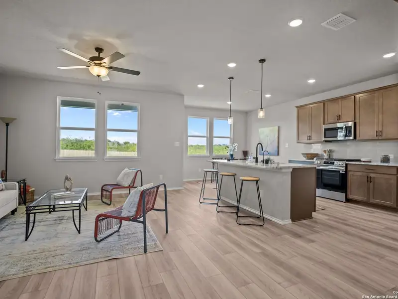 Furnished interior view inside a new home in Horizon Pointe, Converse (Image 5).