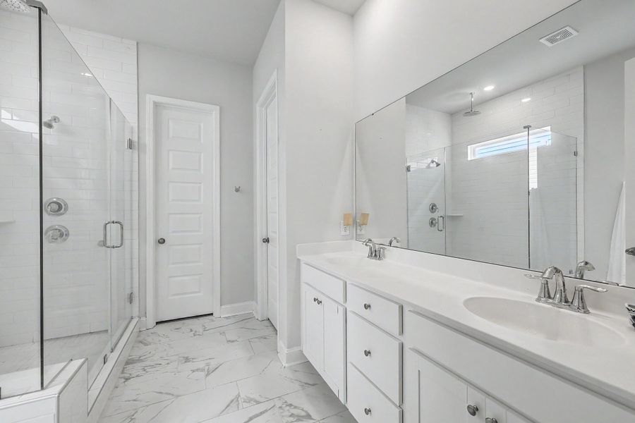 Furnished interior view inside a new home in Limehouse Village: Row Collection, Summerville (Image 36).