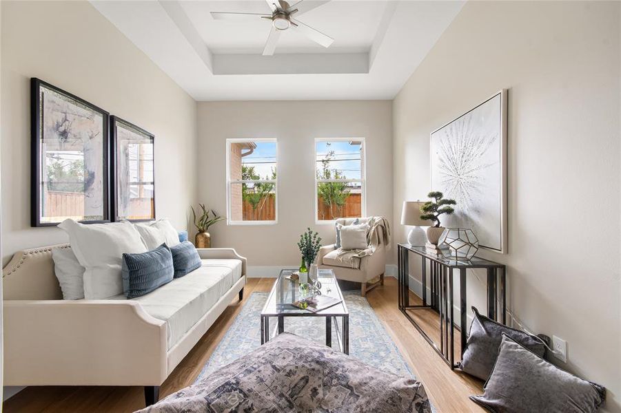Furnished interior view inside a new home in , Dallas (Image 7).