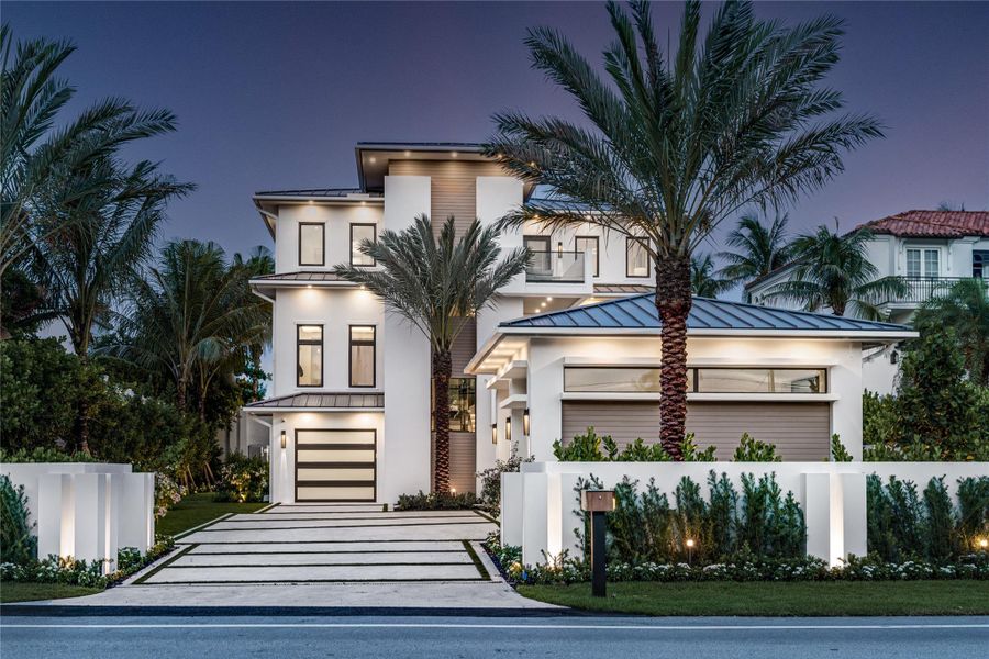 Front exterior of a new home in , Ocean Ridge, FL, highlighting curb appeal (Image 36).