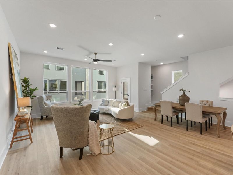 Furnished interior view inside a new home in , Houston (Image 7).